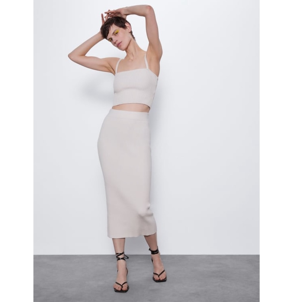 Zara ribbed crop top